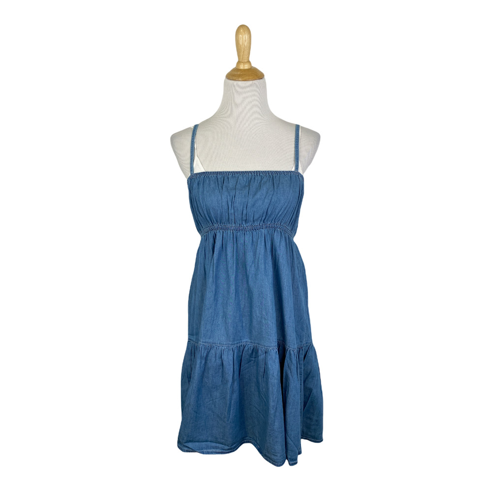 Urban Bliss Denim Tier Mini Dress Size 8